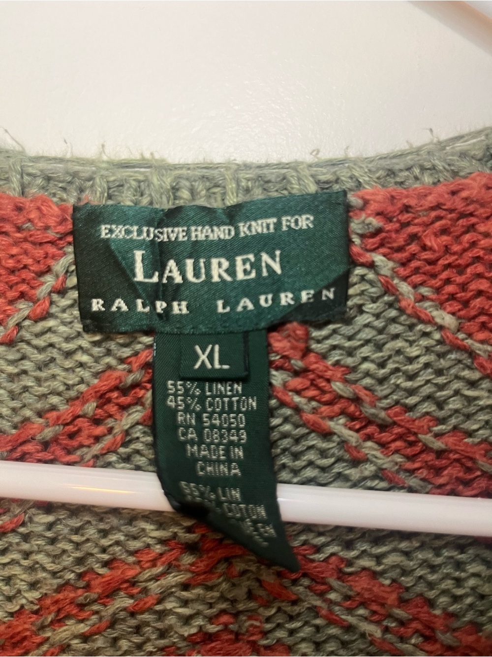 Vintage Lauren by Ralph Lauren Multicolor Aztec Knit Cardigan - Picture 5 of 5